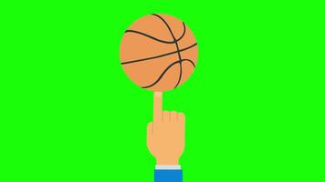 Hand Playing with Ball Animation, Interactive Hand and Ball Motion Graphic video