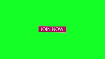 Join Now Button Animation Call to Action Motion Graphic CTA Animated Text video