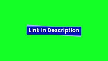 Link in Description Animation YouTube CTA Text video