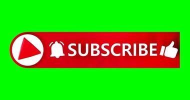 Subscribe Button in 3D Motion Graphics video
