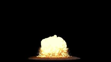 maciço explosão depois de UFO ataque - vfx animação video