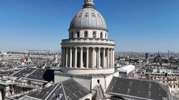 Awesome pantheon in Paris ile de france in France. Imposing Building. video
