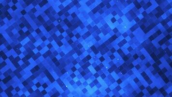 Abstract blue pattern background with flying sparkling particles video