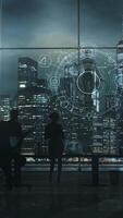 Artificial intelligence controls activity on social networks. video