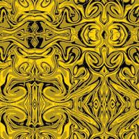 seamless pattern grunge abstract unique yellow black psychedelic vector