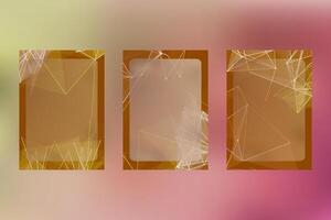 abstract low poly plexus network communications covers vector