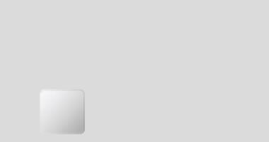 Geometric animation displaying white square shapes gliding seamlessly over gray surface, representing contemporary minimal graphic design with sleek visual rhythm. conceptual modern stylish animation video