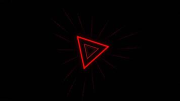 Red and Blue Strobe Light in Triangular Futuristic Tunnel Background VJ Loop in 4K video