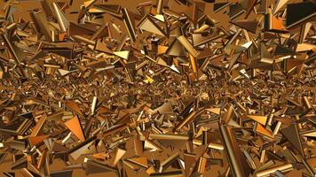 Dark Gold Sharp Triangles, Elite Template, Colors, Motion Background, Unique Design, Exclusive, Rotation video