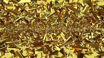 Golden Sharp Triangles, Elite Template, Colors, Motion Background, Unique Design, Exclusive, Rotation video