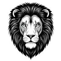 King of the Jungle Lion's Face in EPS Format vector