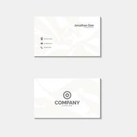 Modern Eco Friendly Business Card Template Minimal Design Layout vector