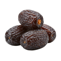 Fresh dates stacked on a plate with transparent background, Ramadan Vibes png