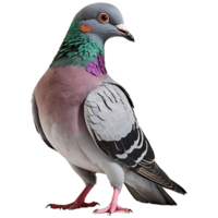 Gray Pigeon Side View Transparent Background Image for Creative Projects png