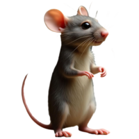 Close-Up of Domestic Rat Perfect for Science Lab or Pet Use png