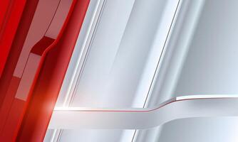 3D RED, WHITE BACKGROUND ABSTRACT BANNER DESIGN vector