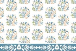 border flower repeat. minimal one line petals. botanical embroidery texture. floral outline sketch. seamless textile pattern. hand drawn design elements vector