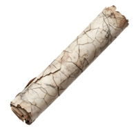 Historical Scroll in 3D with Weathered Texture png