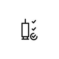 vaccination standard outline icon design good for web or mobile app vector