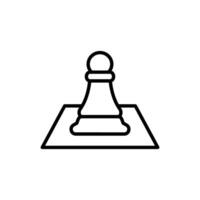 chessboard outline icon design good for web or mobile app vector