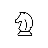Knight chess outline icon design good for web or mobile app vector