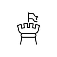 resign chess strategy outline icon design good for web or mobile app vector