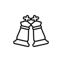 draw in chess outline icon design good for web or mobile app vector