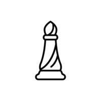 bishop chess outline icon design good for web or mobile app vector