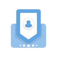Privacy concept protects user data. Personalization that prioritizes privacy. Personalization that prioritizes personalized customer experiences through ethical use of data. Flat illustration. vector