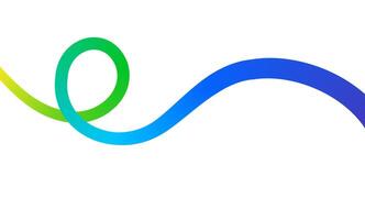 Fluid abstract line. Colorful gradient curve wave for abstract background. vector