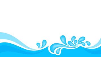 water drop splash isolated on banner white background, splash of water for element banner, water drop splatter simple for songkran festival copy space, splash water drop symbol for graphics ad vector
