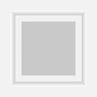 Square white Box tray open, Top view of white Box Tray isolated on white, Square Box White Packaging Template blank, Empty Box tray Template for design product and packaging paper kraft card board vector