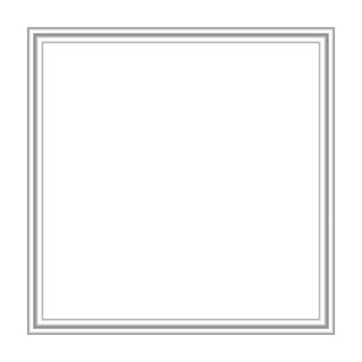 silver frame square isolated on white, blank stainless framework for banner ad, empty metallic picture frames, metal frame luxury for image, framework silver grey on white