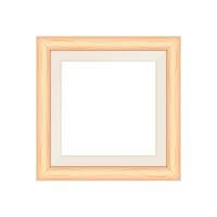 framework brown pastel wooden blank for picture, image of square frames brown soft color square isolated on white background, blank vintage frame image cute, empty frames picture chic luxury on white vector