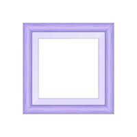 framework purple pastel wooden blank for picture, image square frames purple soft color square isolated on white background, blank vintage frame image cute, empty frames picture chic luxury on white vector