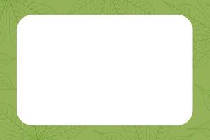 banner frame empty, copy space with graphic cassava leaf nature sketch art line background, leaf hand drawn banner frame for potato organic menu foods, drawing leaf for a banner template agricultural vector