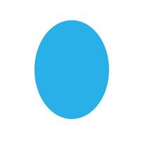 oval basic simple shapes isolated on white background, geometric oval icon, 2d shape symbol oval, clip art geometric oval shape for kids learning vector