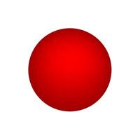 red sphere basic simple 3d shapes isolated on white background, geometric sphere icon, 3d shape symbol sphere, clip art geometric sphere shape for kids learning vector