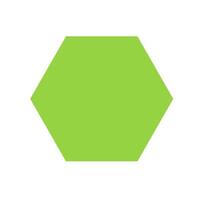 hexagon basic simple shapes isolated on white background, geometric hexagon icon, 2d shape symbol hexagon, clip art geometric hexagon shape for kids learning vector