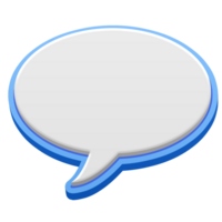 3d charla burbuja habla icono png