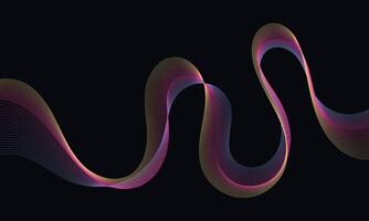Abstract fluid wireframe background for branding and presentation on digital website or mobile marketing with modern color on dark background 2 vector