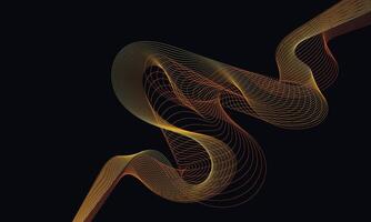 Abstract fluid wireframe background for branding and presentation on digital website or mobile marketing with modern color on dark background 3 vector