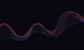 Abstract fluid wireframe background for branding and presentation on digital website or mobile marketing with modern color on dark background 31 vector