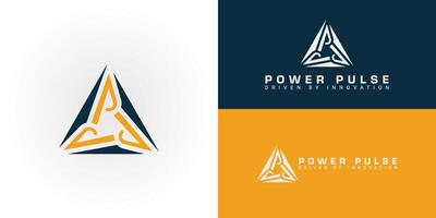 The logo features three interconnected P shapes within a triangular frame, symbolizing collaborative power networks for energy enterprises. This design suggests a stable source of energy vector