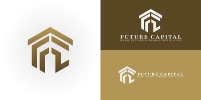The logo features the letters FC integrated into a hexagonal design, symbolizing comprehensive real estate and property management services. The layered structure suggests a multi-faceted approach vector