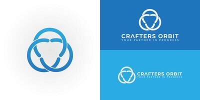 The logo consists of three interlinked circular shapes, symbolizing the essence of collaboration for Business Consulting. This design represents unity, shared goals, and the power of teamwork. vector