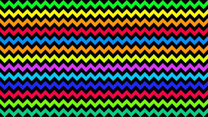 rainbow serrated striped colorful for background, art line shape zig zag doodle color, wallpaper stroke line parallel wave triangle rainbow color, tracery chevron colorful triangle striped full frame