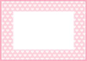 frame of pink pastel color soft and hearts shape for banner background and copy space white paper, heart shape on pink soft, heart shaped pastel pink for love card frame, heart shape symbolizes love vector