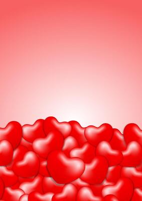 many hearts shape red on soft pink red background for copy space valentines love card, wallpaper heart shapes red, background of card love for valentine beautiful, banner template for valentines