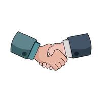 illustration of Handshake deal vector